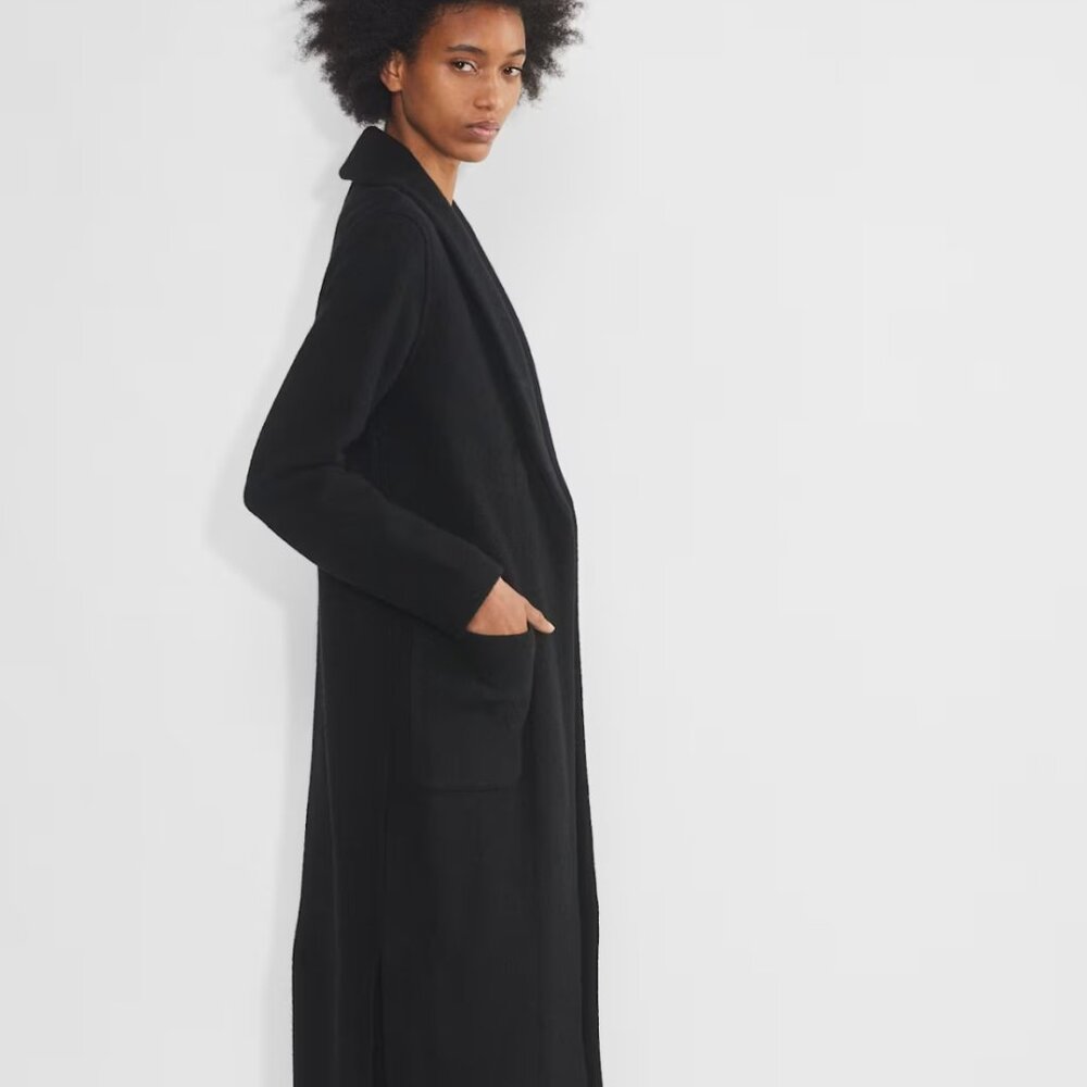 Aritzia Shawl Merino Wool Jacket Long - size small - NWT